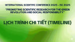 CHƯƠNG TRÌNH HỘI THẢO KHOA HỌC QUỐC TẾ ISC 2025
