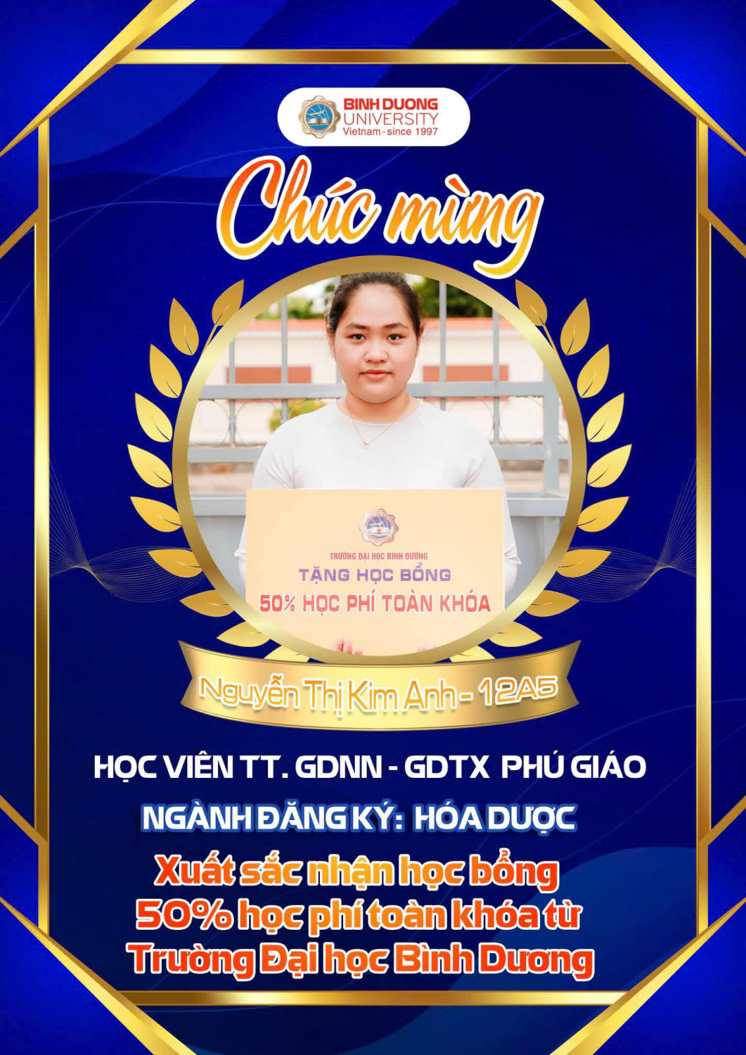 Học bổng 50% học phí toàn khóa khi xét tuyển sớm vào Ngành Hóa dược